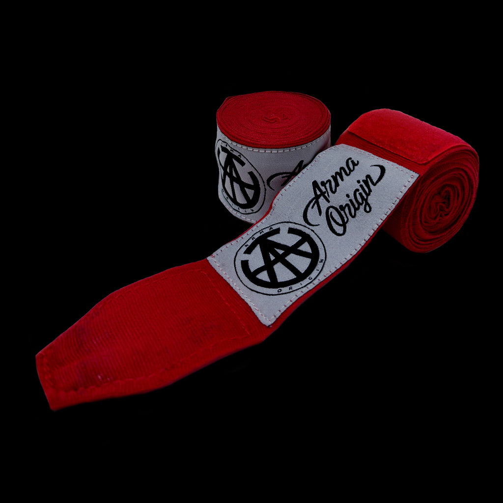 AO 180-inch Traditional Mexican Style Hand Wraps - Red