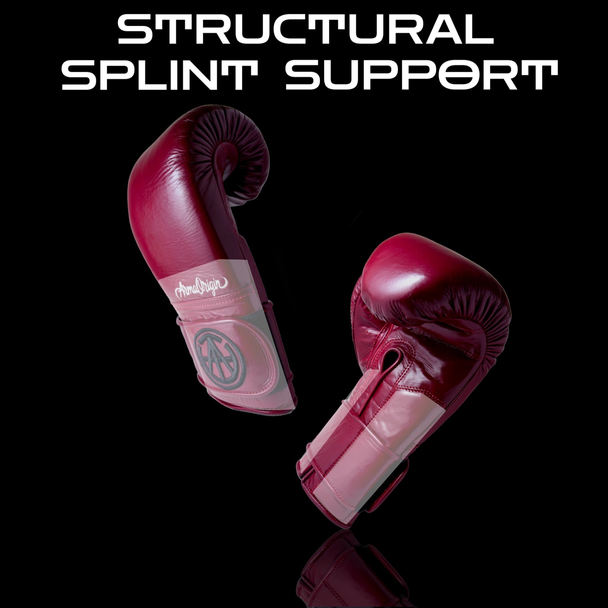 AO Classics - Premium Red Leather Boxing Gloves (16 oz)