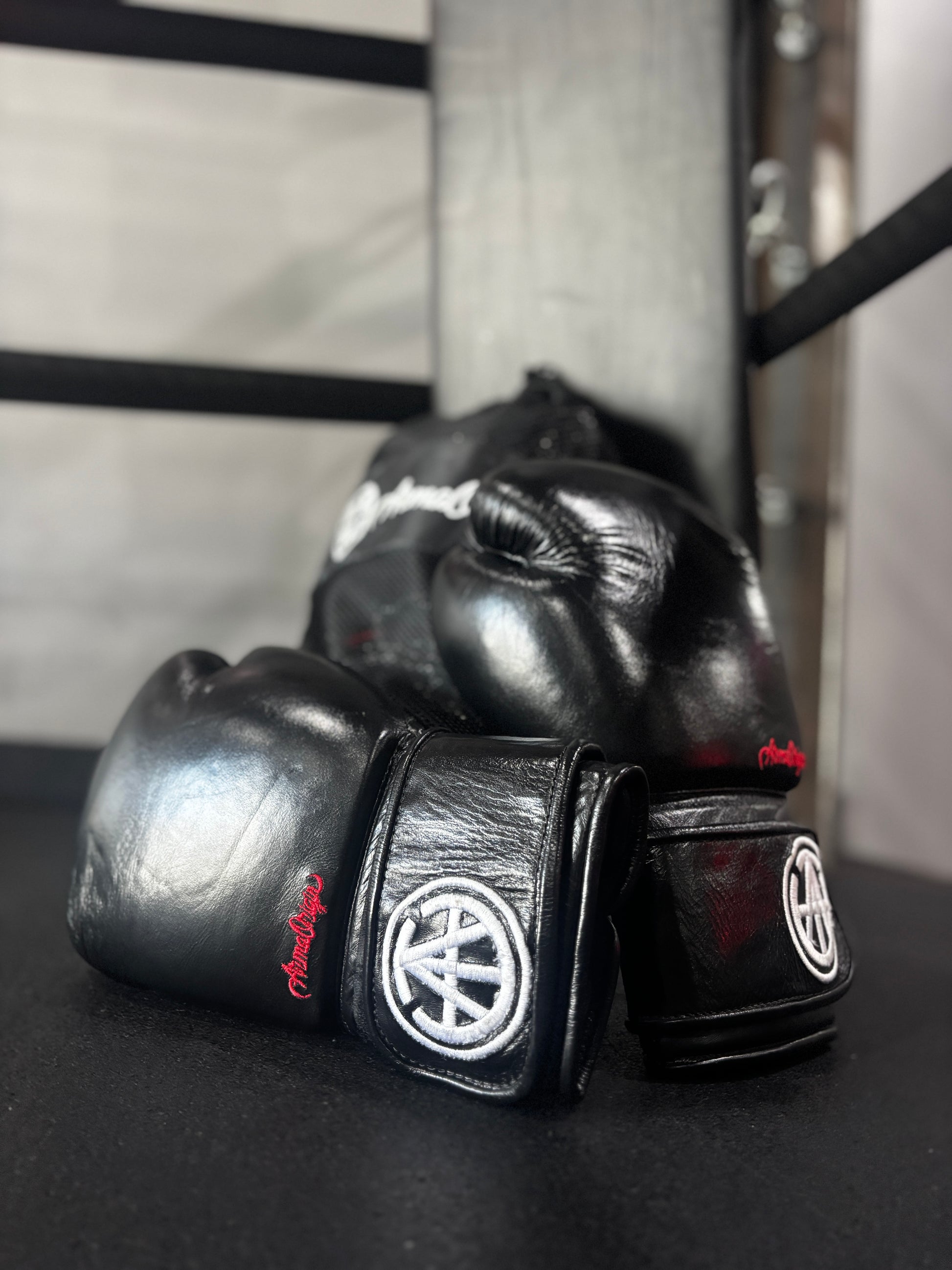 ARMA Classics - Premium Black Leather Boxing Gloves
