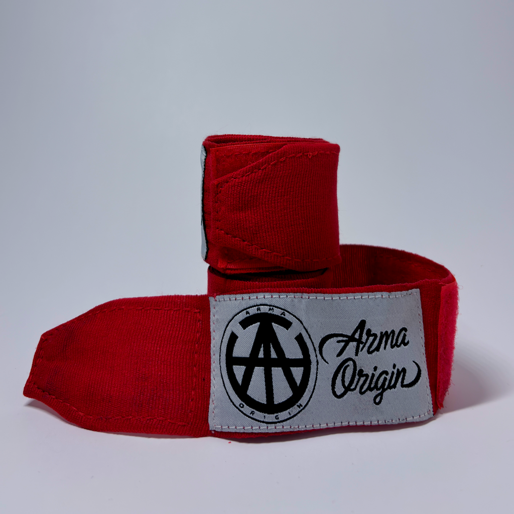 AO 180-inch Traditional Mexican Style Hand Wraps - Red