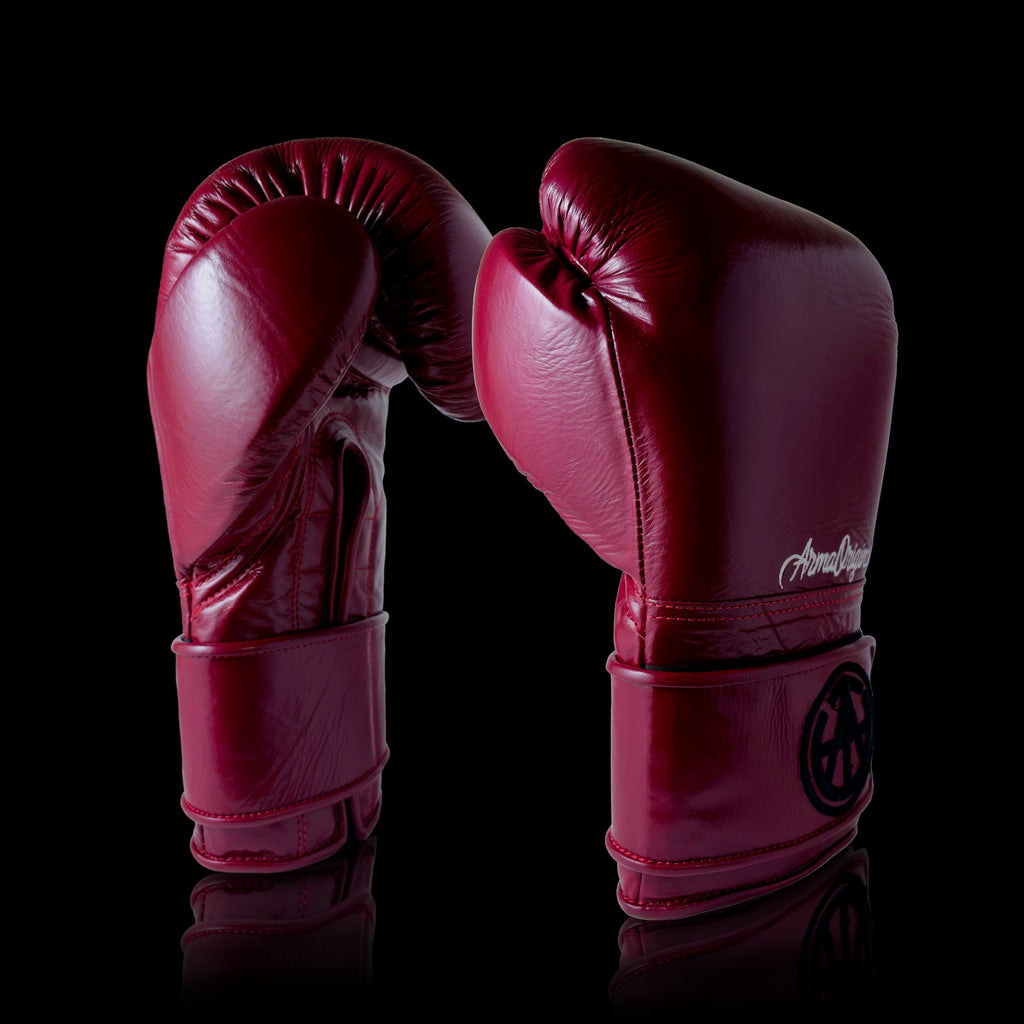 AO Classics - Premium Red Leather Boxing Gloves
