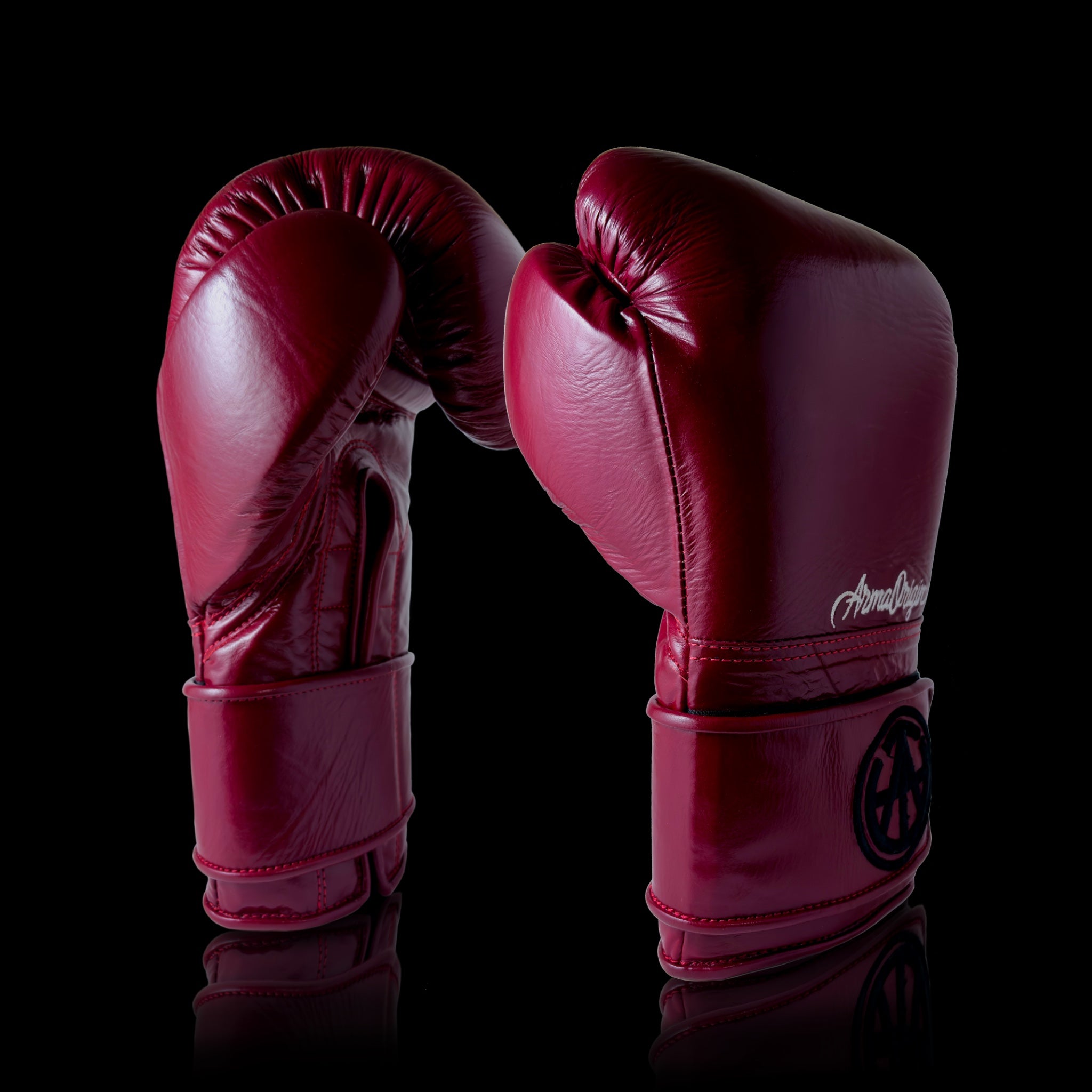 AO Classics - Premium Red Leather Boxing Gloves