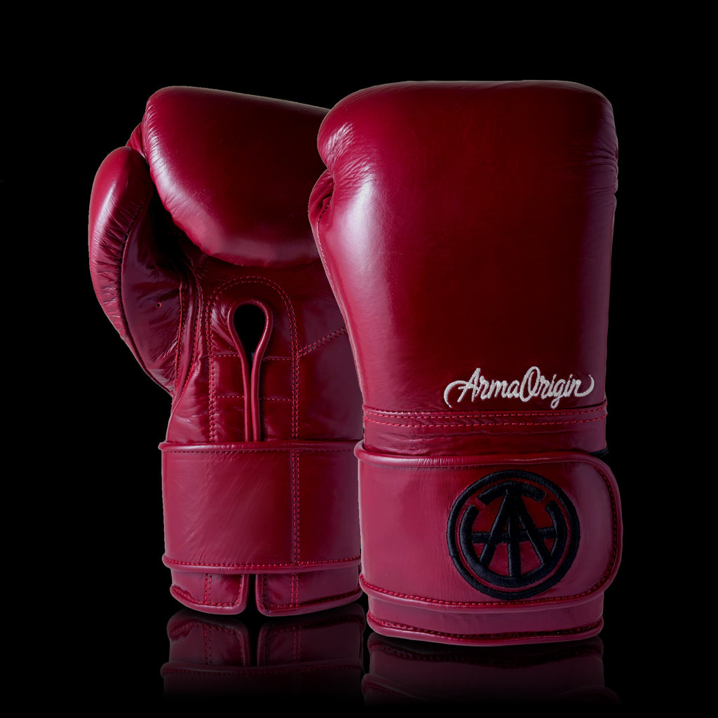 AO Classics - Premium Red Leather Boxing Gloves