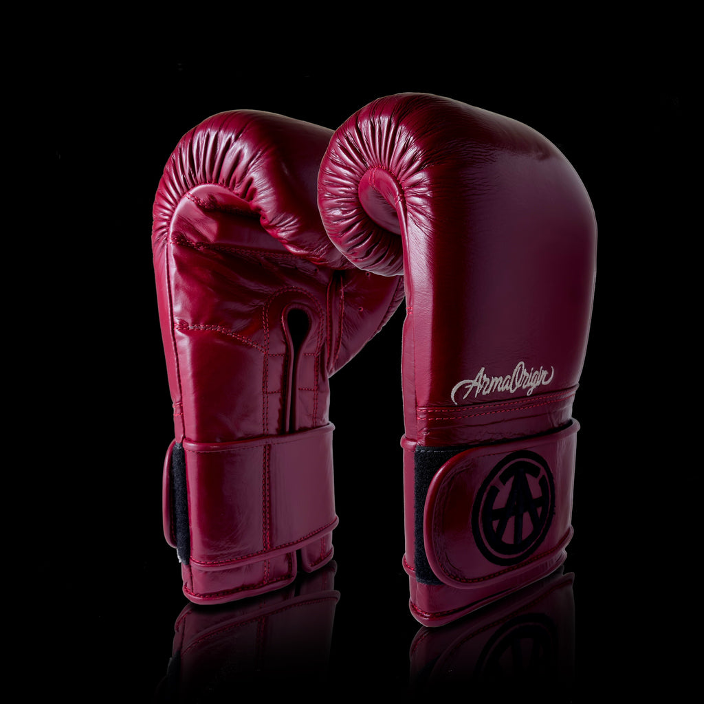AO Classics - Premium Red Leather Boxing Gloves