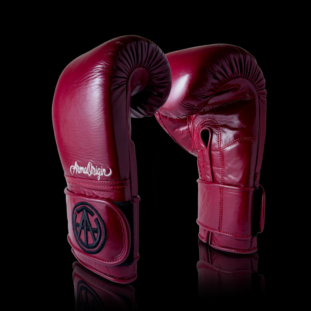AO Classics - Premium Red Leather Boxing Gloves